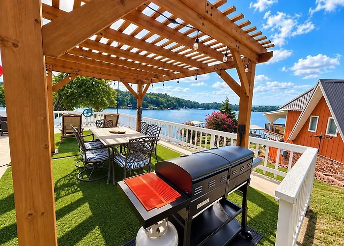 Сasa de vacaciones 4br Lakefront Luxury - Hot Tub, Dock And Fire Pit Creal Springs